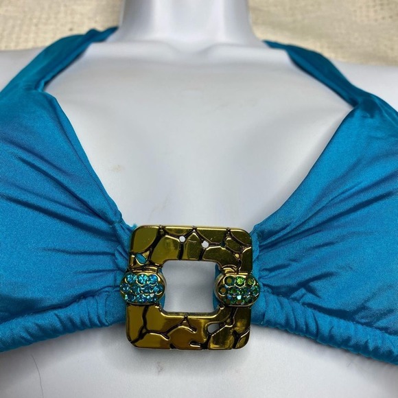 Beach Bunny Triple Crown Halter Bikini Top NWT - Picture 4 of 6